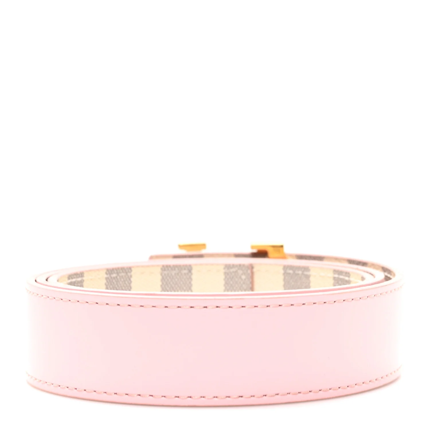 Damier Azur 30mm LV Initiales Reversible Belt 80 32 Pink
