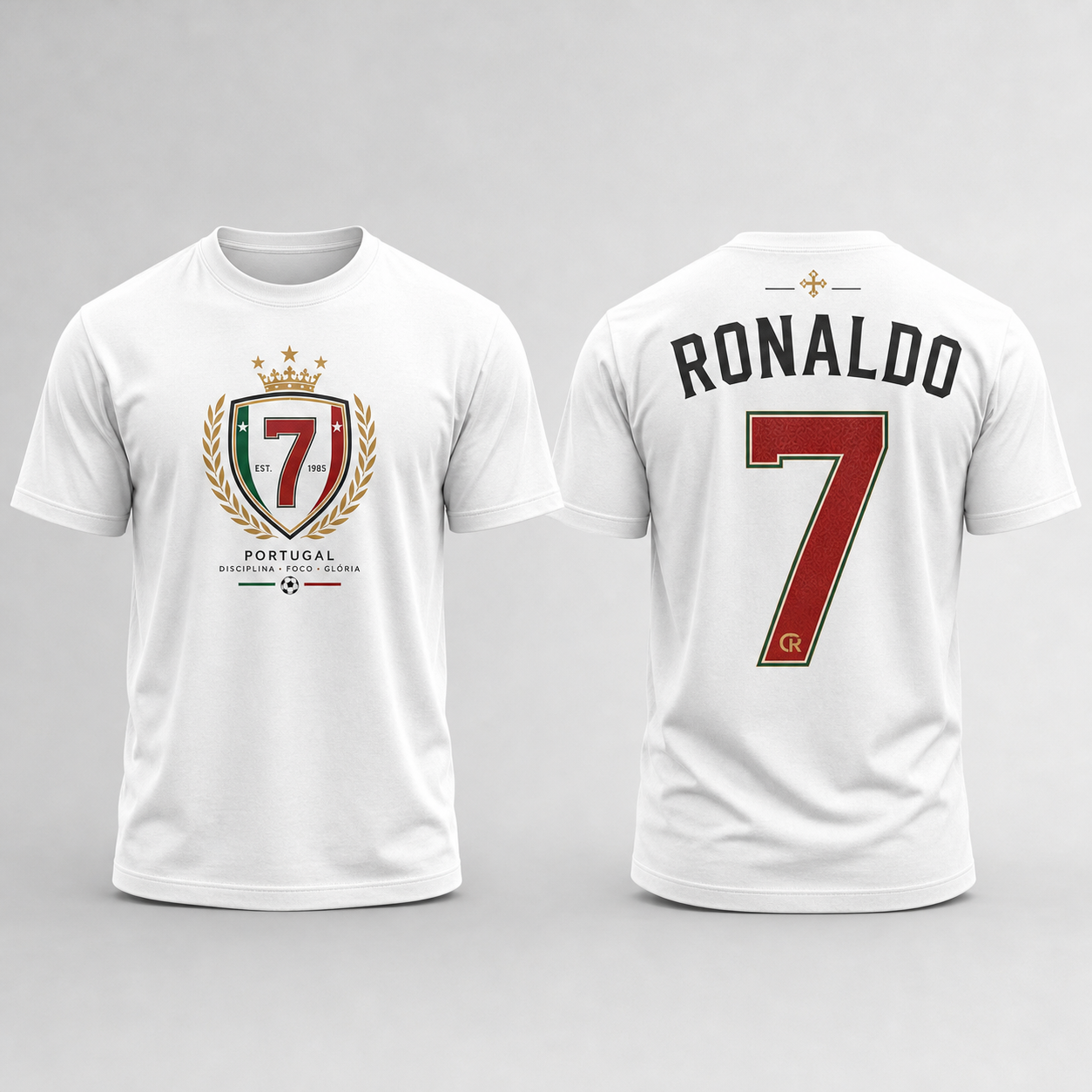 Cristiano Ronaldo Number Pure Cotton T-Shirt – Limited-Time Offer