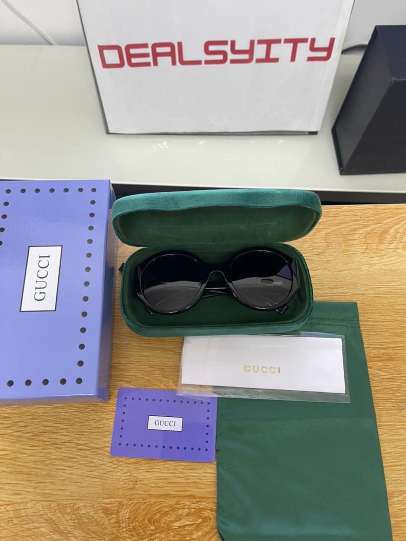 Gucci Black Round Frame Sunglasses GG2014S