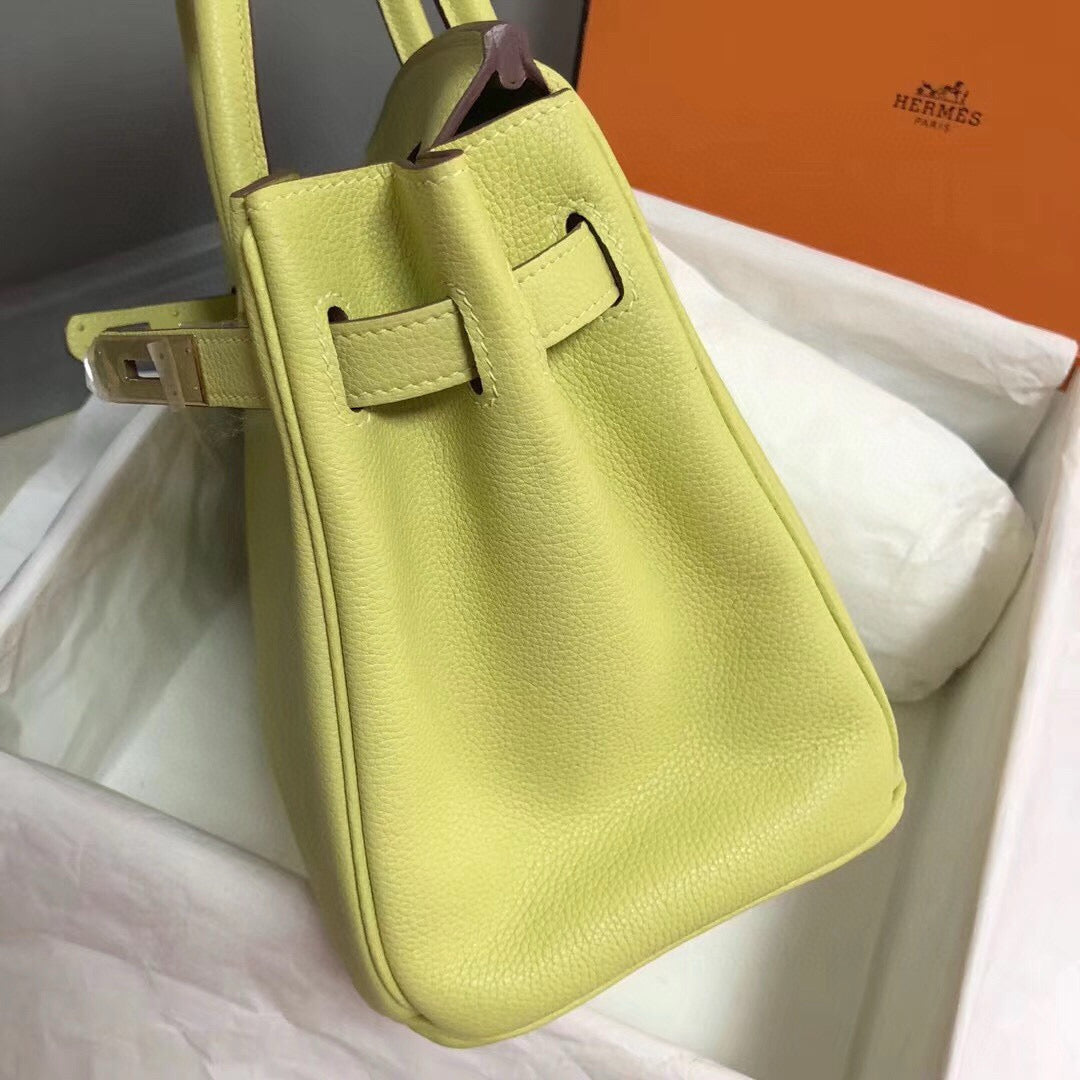 Hermes Birkin 25Cm Yellow Togo Leather Gold Hardware