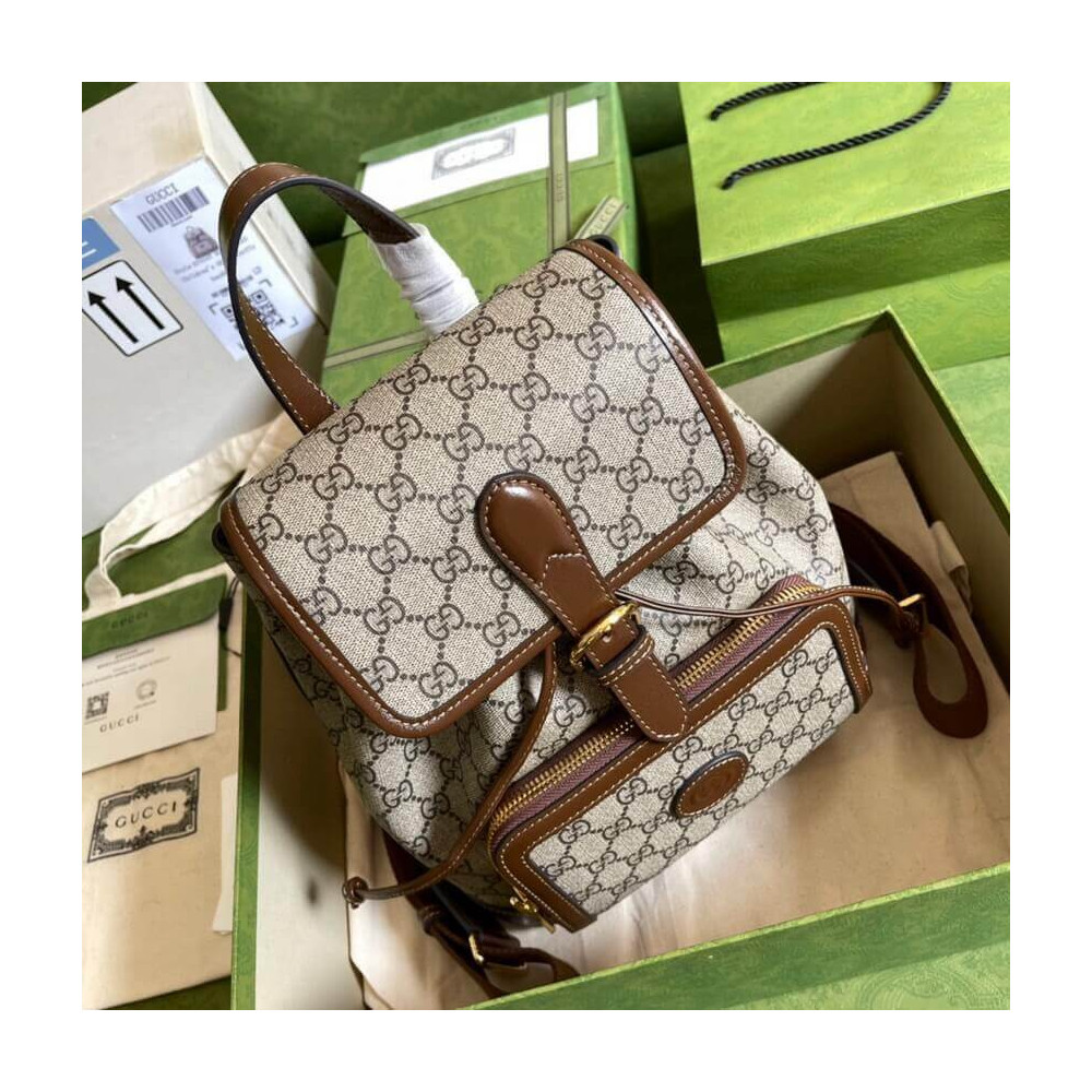 Gucci Backpack with Interlocking G in GG Supreme