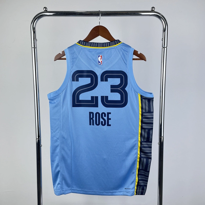 2023 NBA Memphis Grizzlies 23 ROSE Basketball Jersey