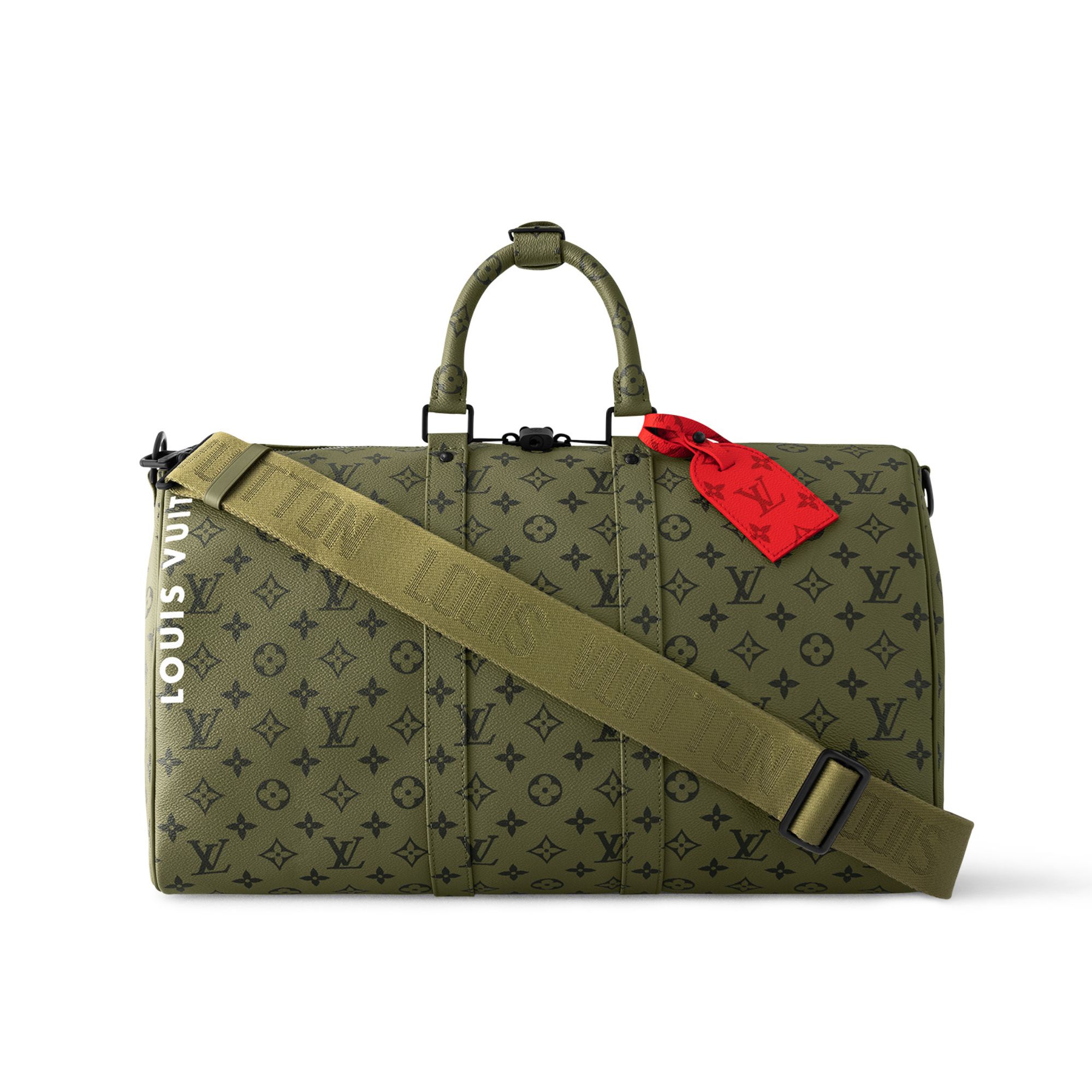 Louis Vuitton Keepall Bandouli Re 55 Bag Green 45Cm M23963