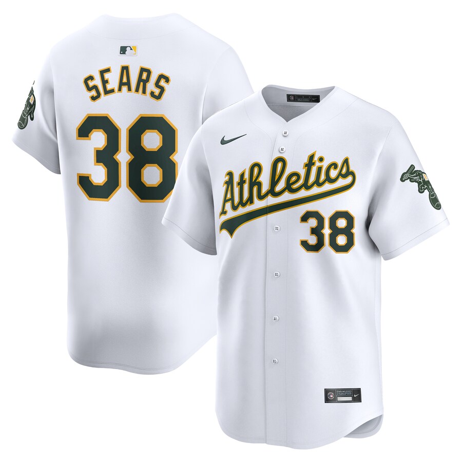 JP Sears Oakland Athletics Home Limited Player Jersey White