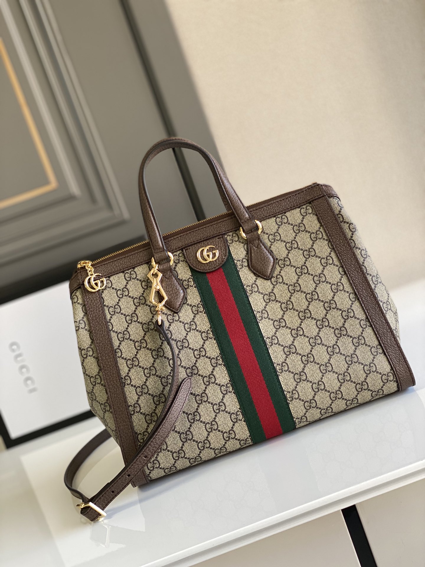 Ophidia medium top handle bag