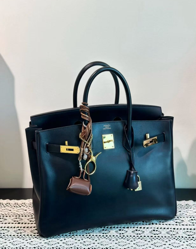 Hermès BOX birkin 30-35 customized