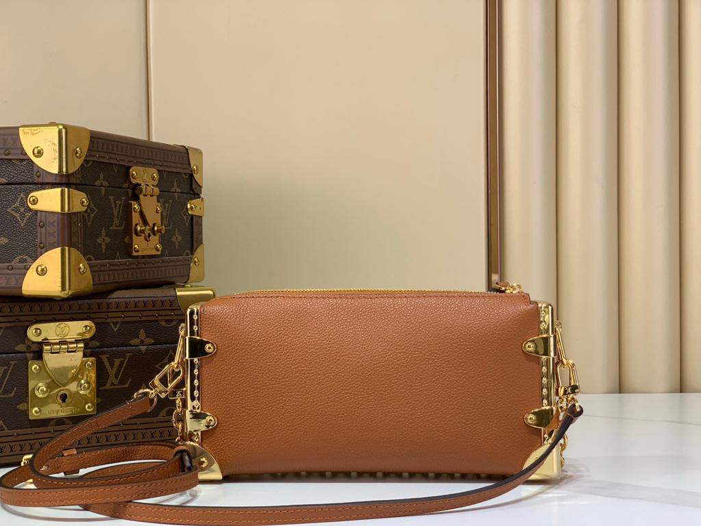 Louis Vuitton Slim Trunk Bag Brown 23cm M29088