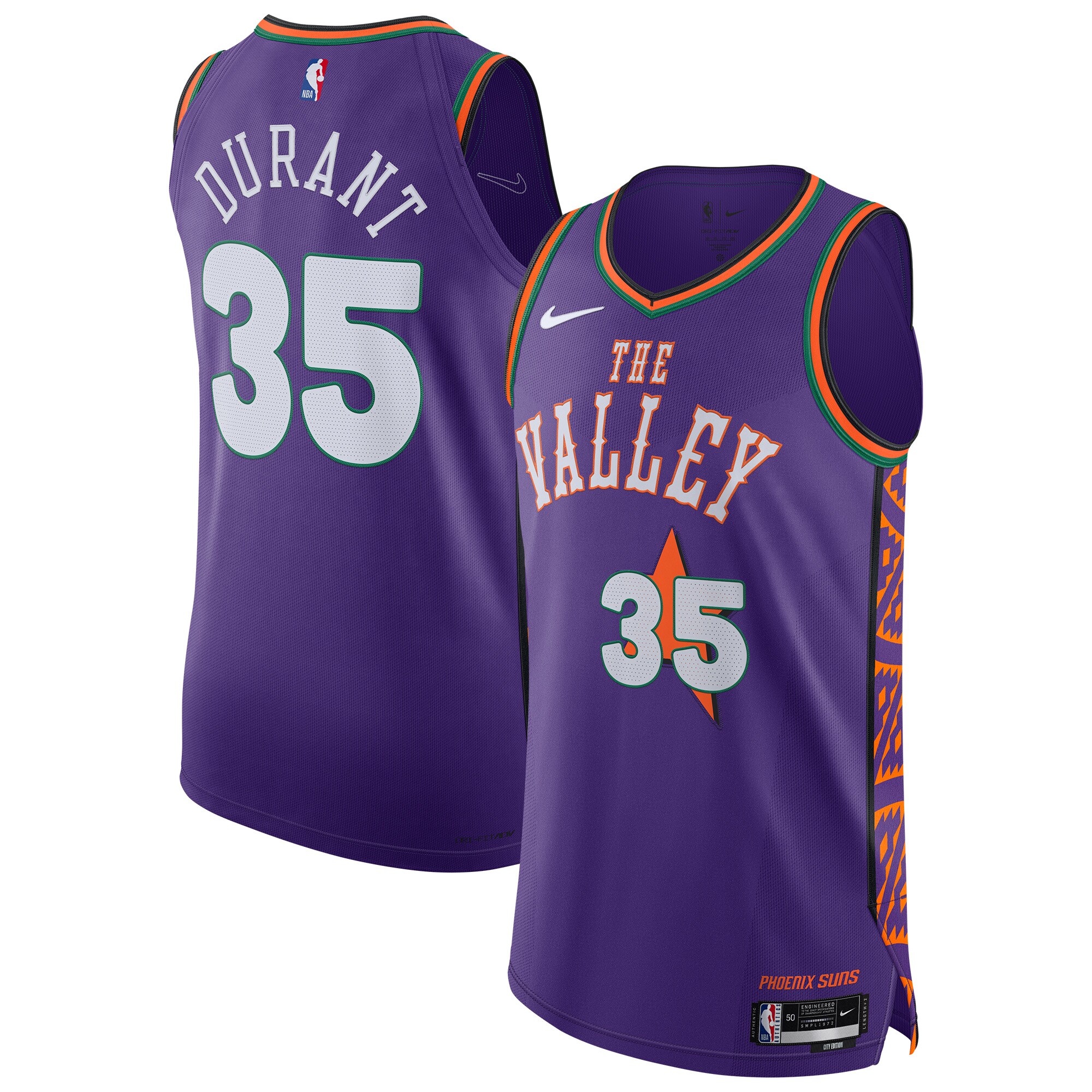 Men's Phoenix Suns Kevin Durant Purple 2024/25 Player Jersey - City Edition