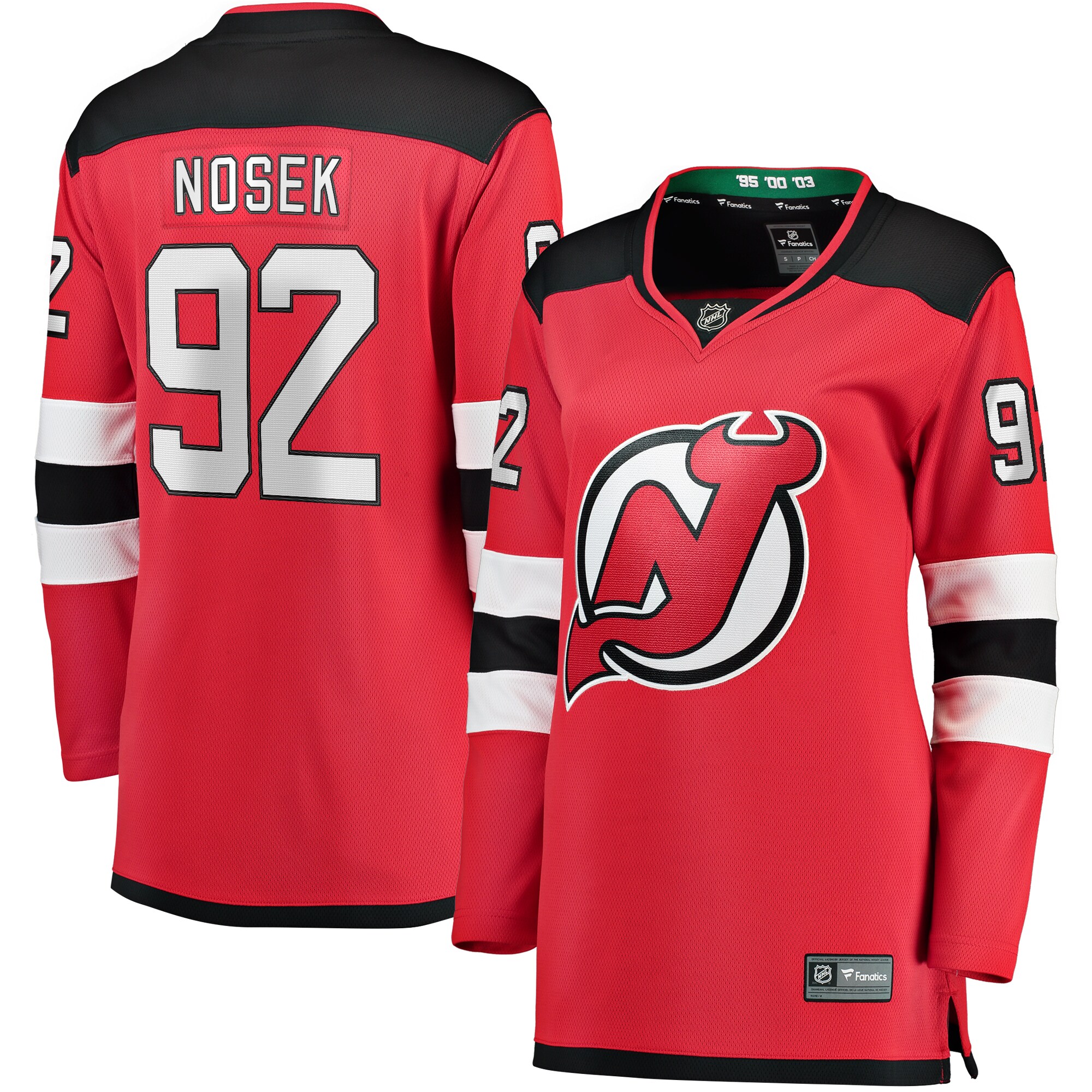 Tomas Nosek New Jersey Devils Fanatics Women’s Home Breakaway Player Jersey – Red