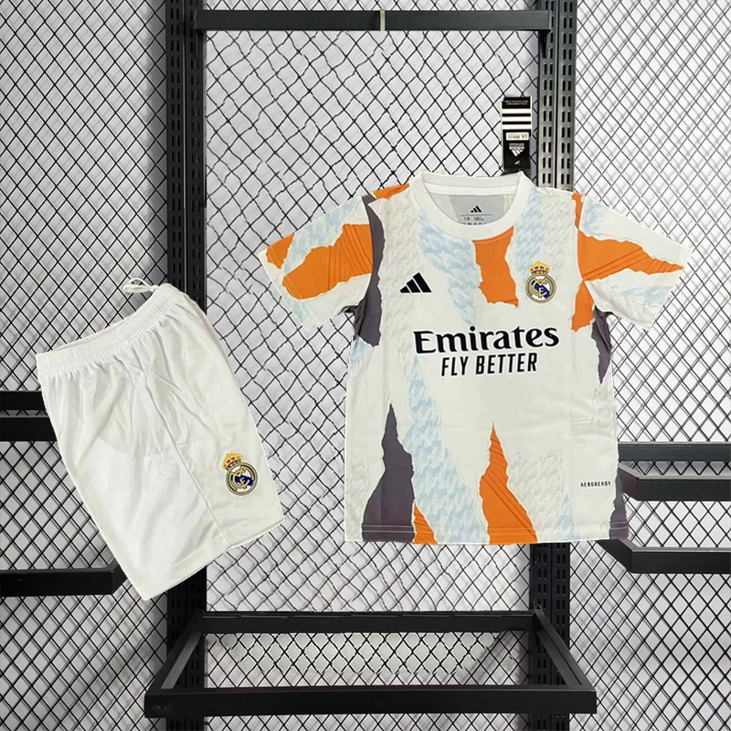 2024-25 Real Madrid Treino KIDS Football Jersey