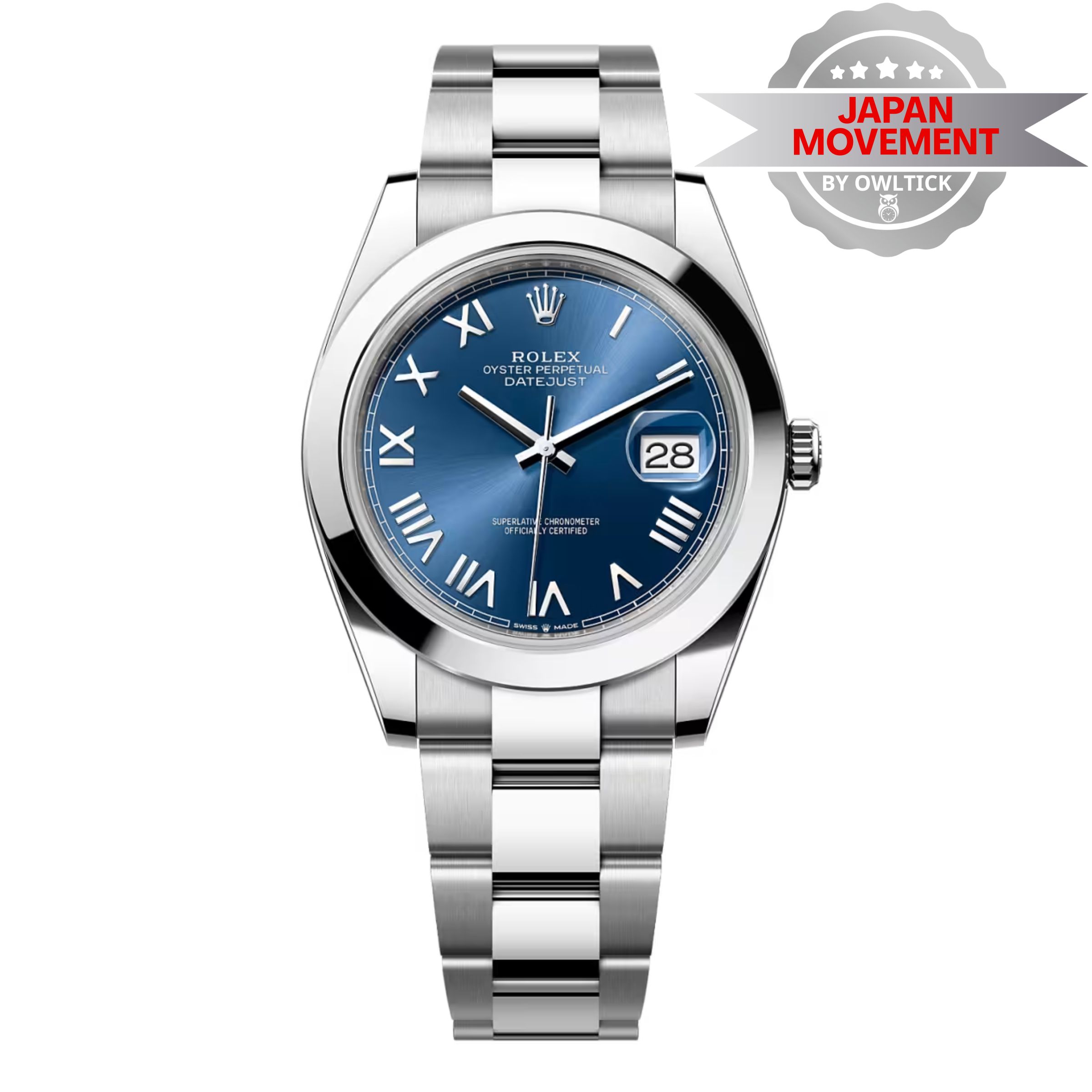 [Superclone] Rolex Datejust 41mm Bright Blue Dial Oyster 126300