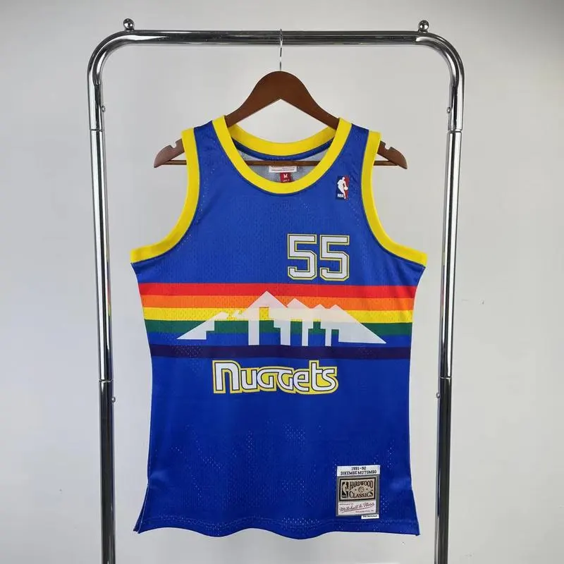1991-92 NBA Denver Nuggets 55 MUTOMBO Basketball jersey