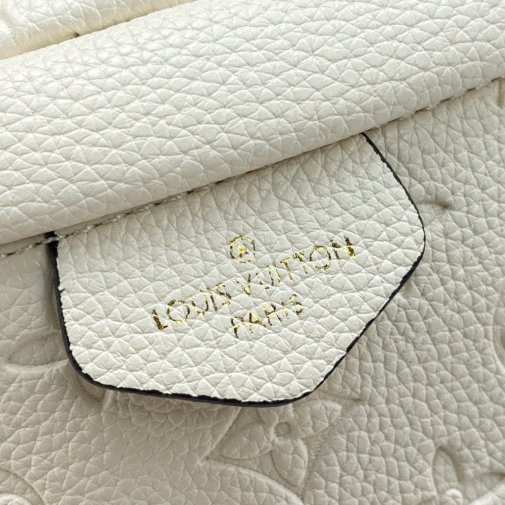 Louis Vuitton Monogram Empreinte Bumbag Creme 37Cm M44836