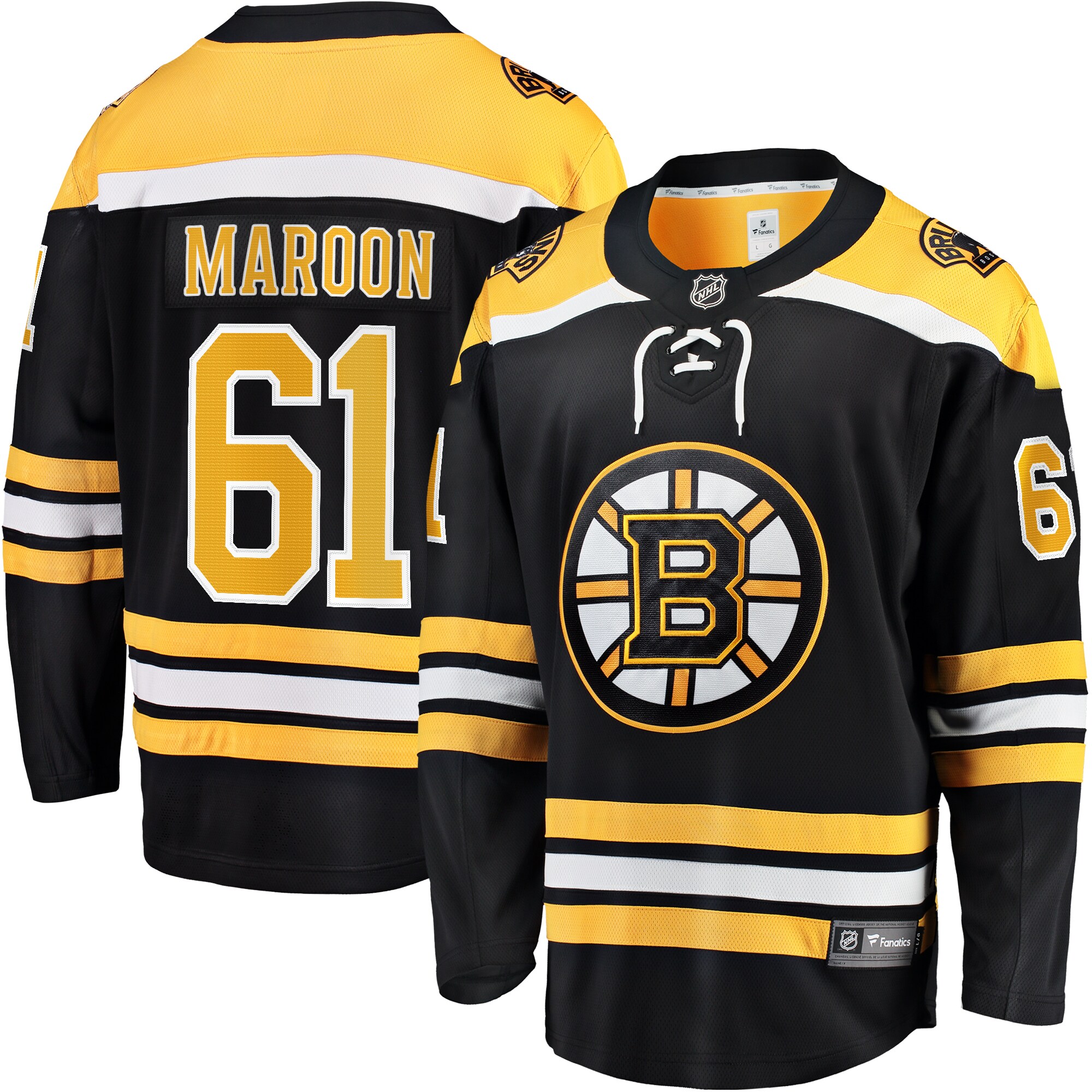 Pat Maroon Boston Bruins Fanatics Home Premier Breakaway Player Jersey – Black