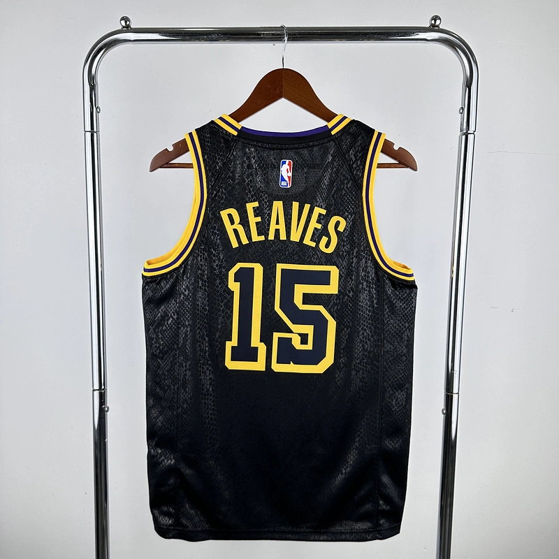 2023 NBA Lakers 15 REAVES Basketball Jersey