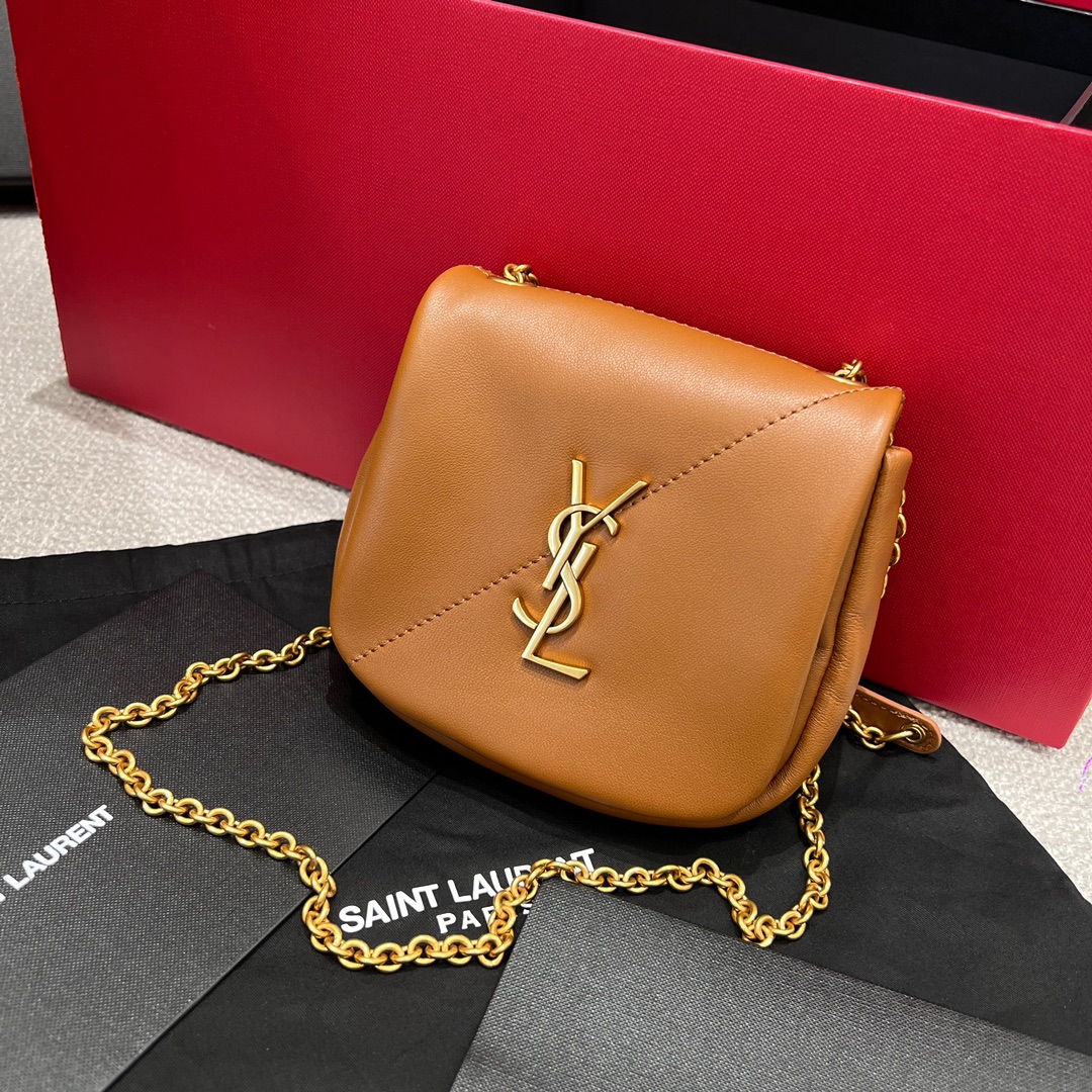 Jamie 4.3 Nano Lambskin Mini Flap Bag in Caramel Color