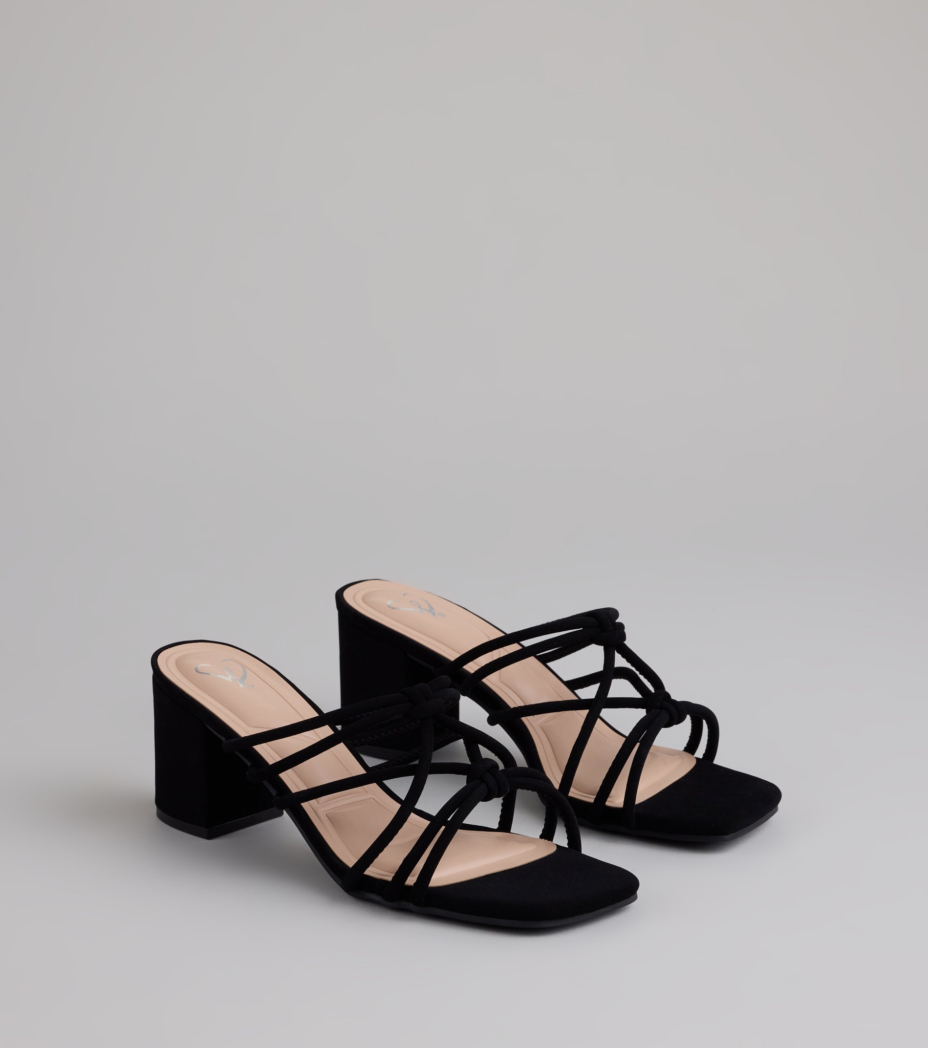 Tied To The Moment Block Heel Mules