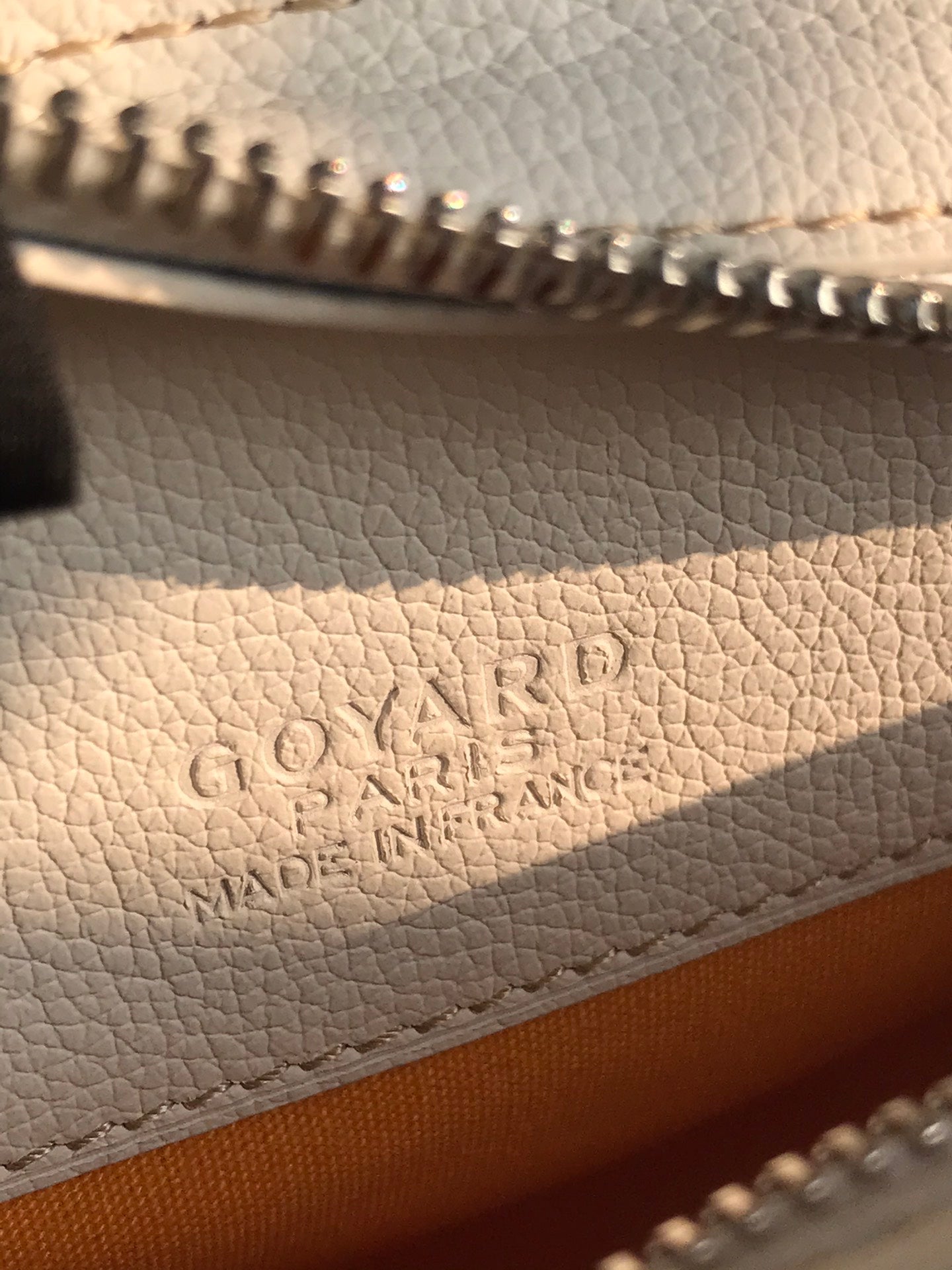 Goyard Hirondelle Bag 25 Cm White Lambskin And Goyardine Canvas