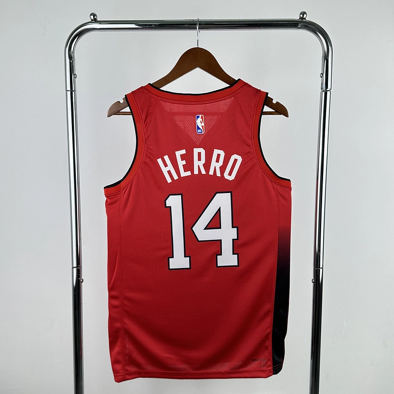 2025 NBA Miami Heat 14 HERRO Basketball Jersey