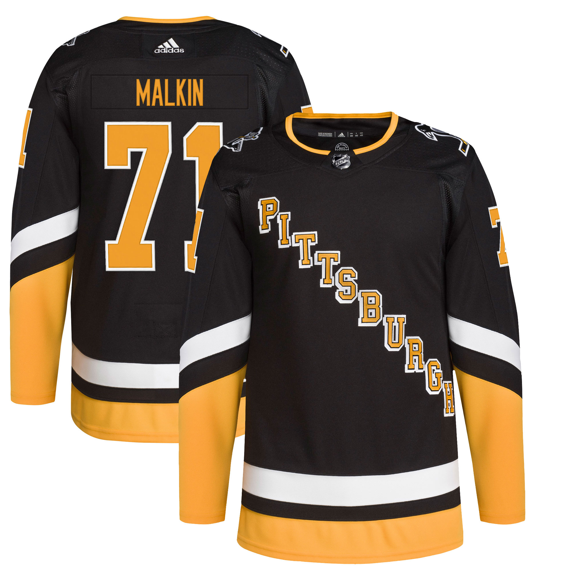 Evgeni Malkin Pittsburgh Penguins adidas Alternate Primegreen Authentic Player Jersey – Black