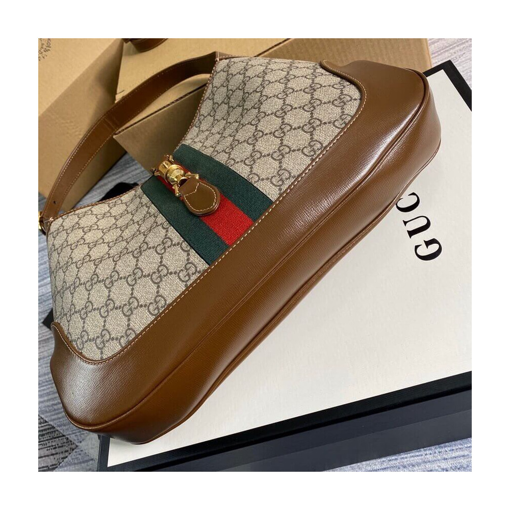 Gucci Jackie 1961 Medium Shoulder Bag in GG Canvas 36.5cm