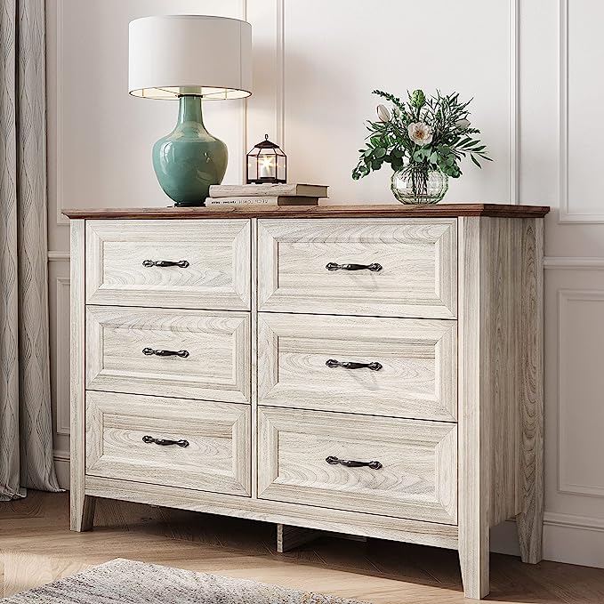 Sonoma Bedroom Dresser with 6 Drawers, 47.17