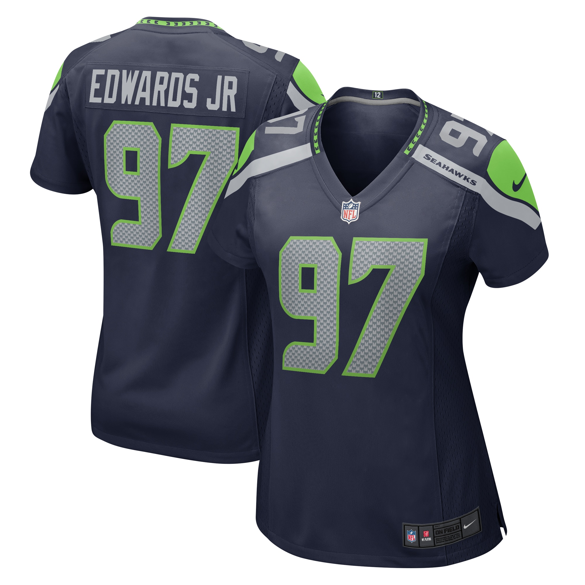 Mario Edwards Jr. Seattle Seahawks Nike Women's  Game Jersey - College Navy