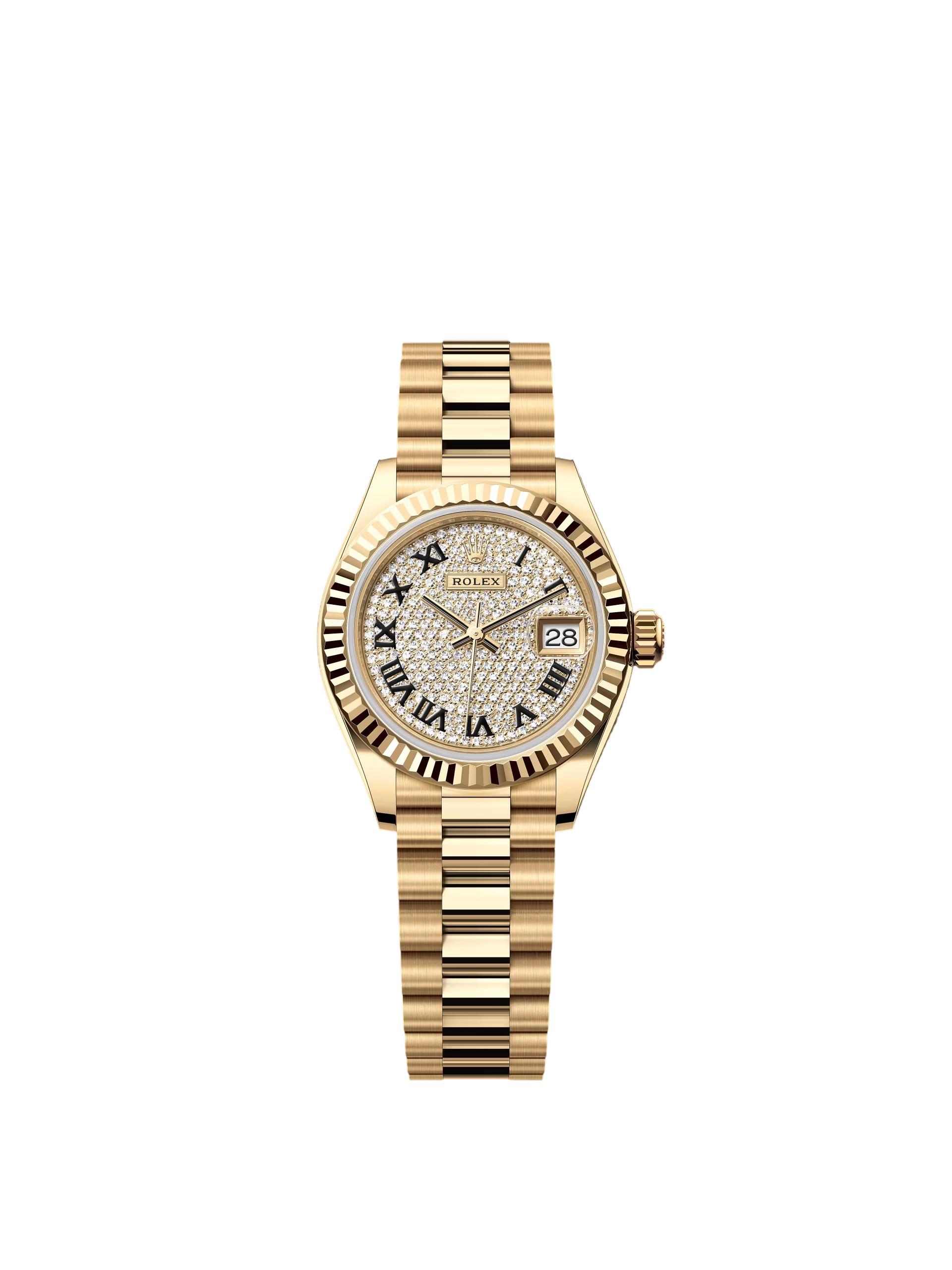 Rolex Lady-Datejust 28mm 279178 Diamond Paved Dial