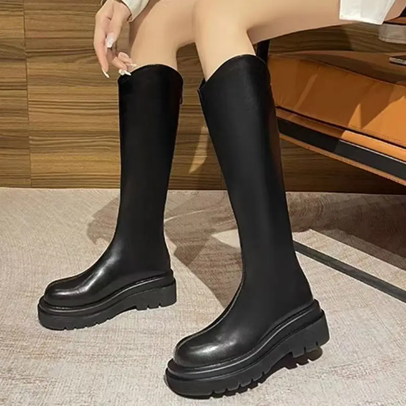 Slip-On Over-the-Knee Long Boots