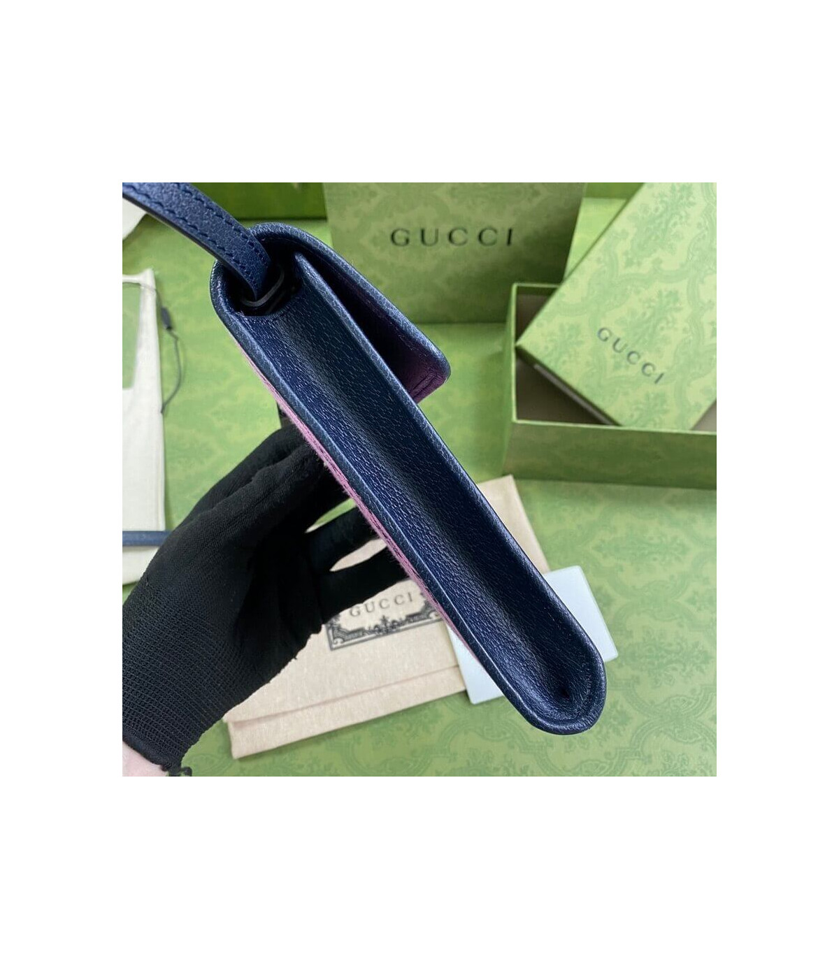 Gucci GG Multicolour Mini Bag Pink