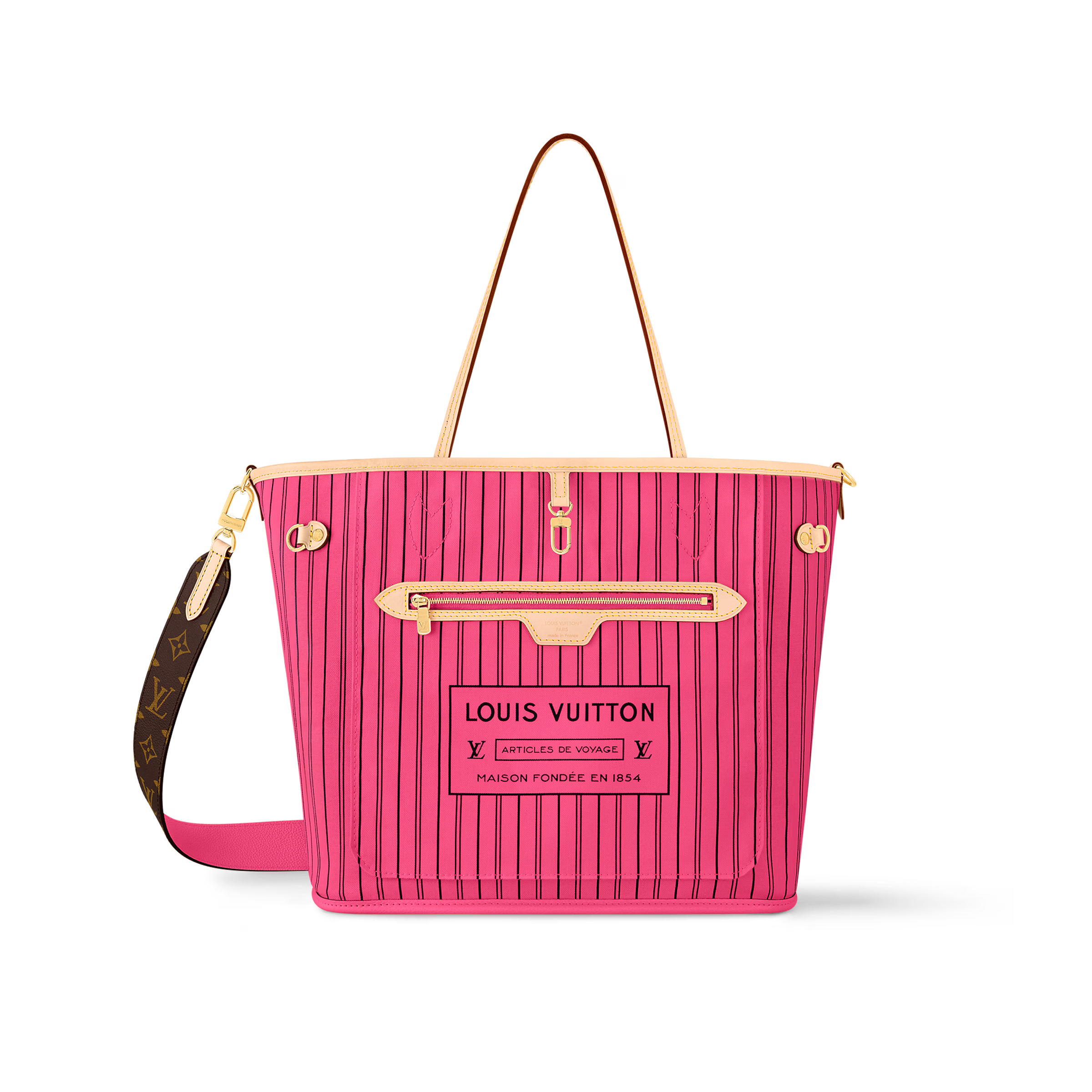 M12257 New Reversible Neverfull Bandoulière Inside Out MM