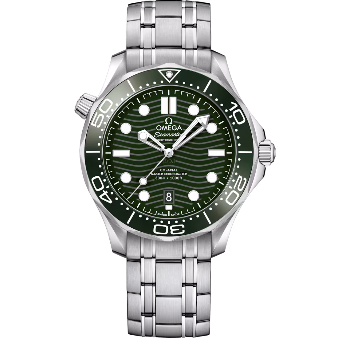 Omega Seamaster Diver 300M 42mm Green Dial Stainless Steel Bracelet 210.30.42.20.10.001