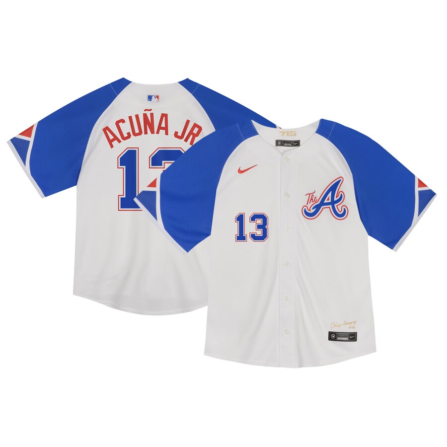 Ronald Acuña Jr. Atlanta Braves Toddler City Connect Limited Player Jersey White