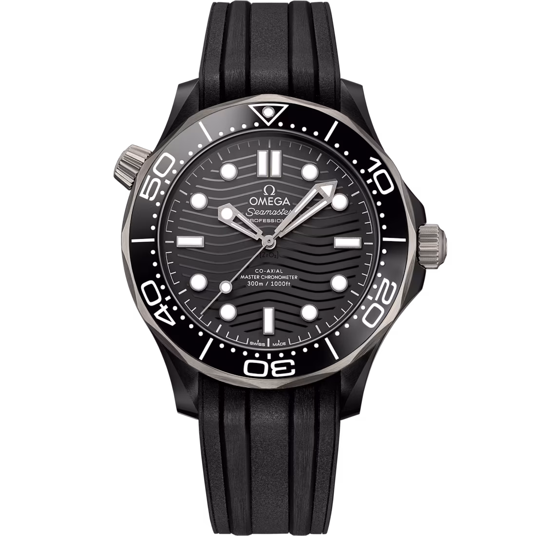 Omega Seamaster Diver 300M 43.5mm Black Dial Black ceramic Strap 210.92.44.20.01.001