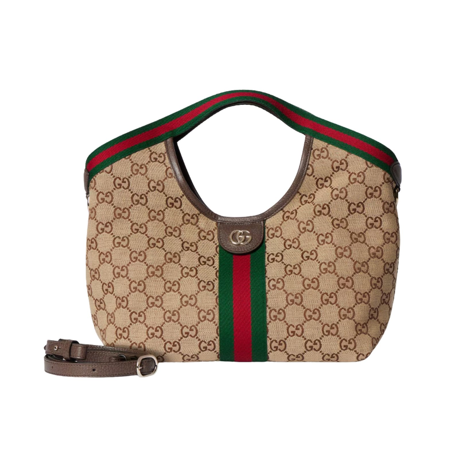 Gucci Giglio small Tote Bag 25cm/9.8in Beige And Brown 860845