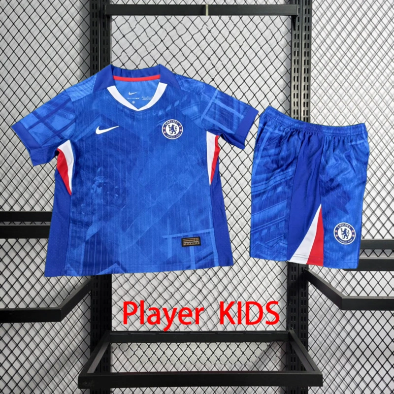 Player 2025-26 Chelsea Home Kids football jersey Player KIDS