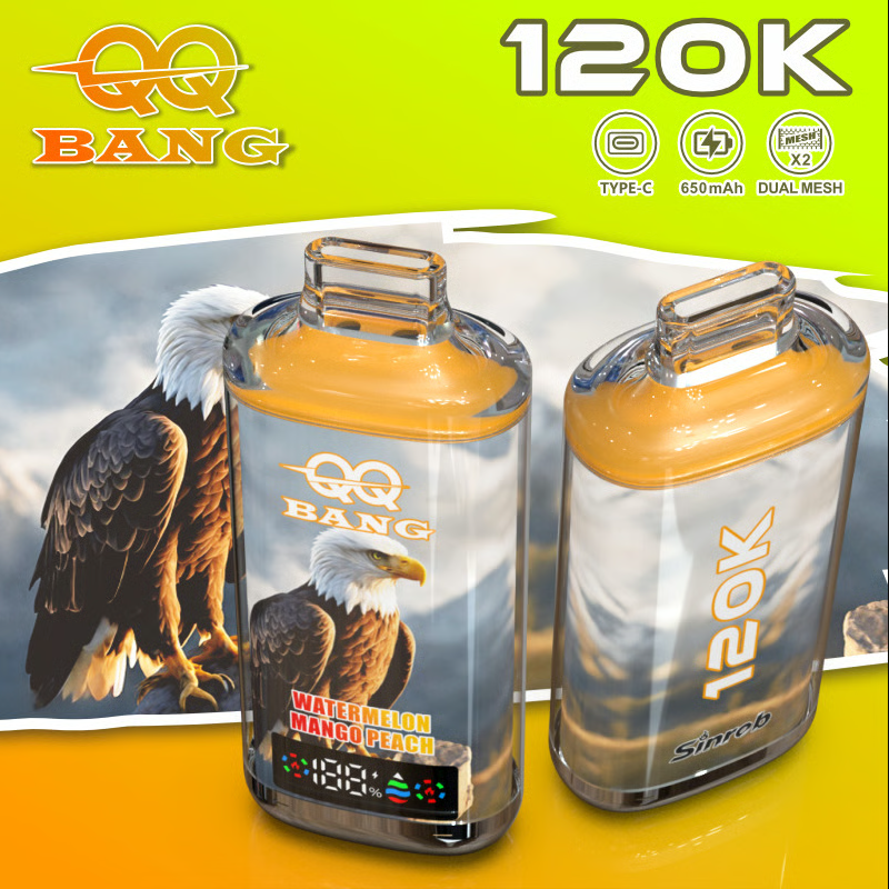 QQ BANG 120K Puffs Prefilled Hookah Vape |  Rechargeable