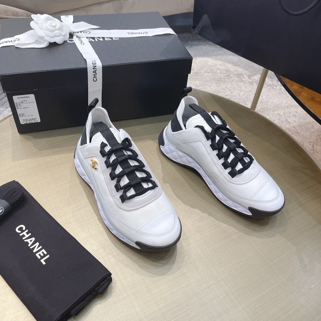 Chanel CC Runner Sneakers White/Black