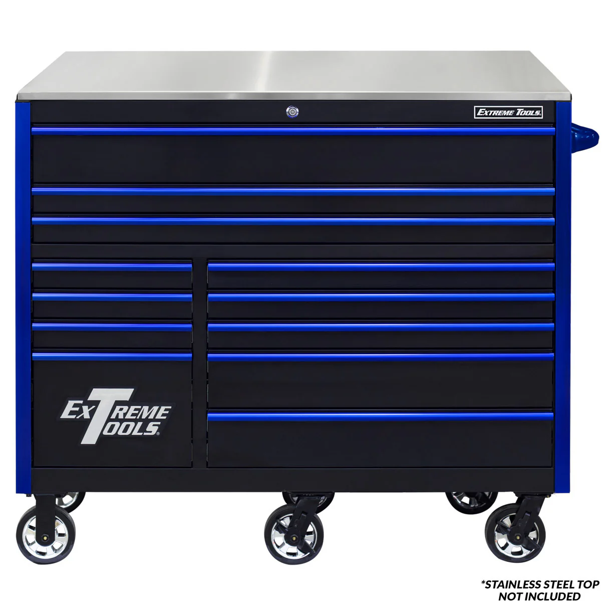 Extreme Tools RX Series 55” 12 Drawer Roller Cabinet with 150 lbs. Slides