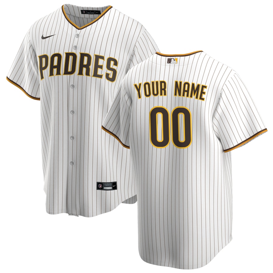 San Diego Padres Home Custom Jersey White