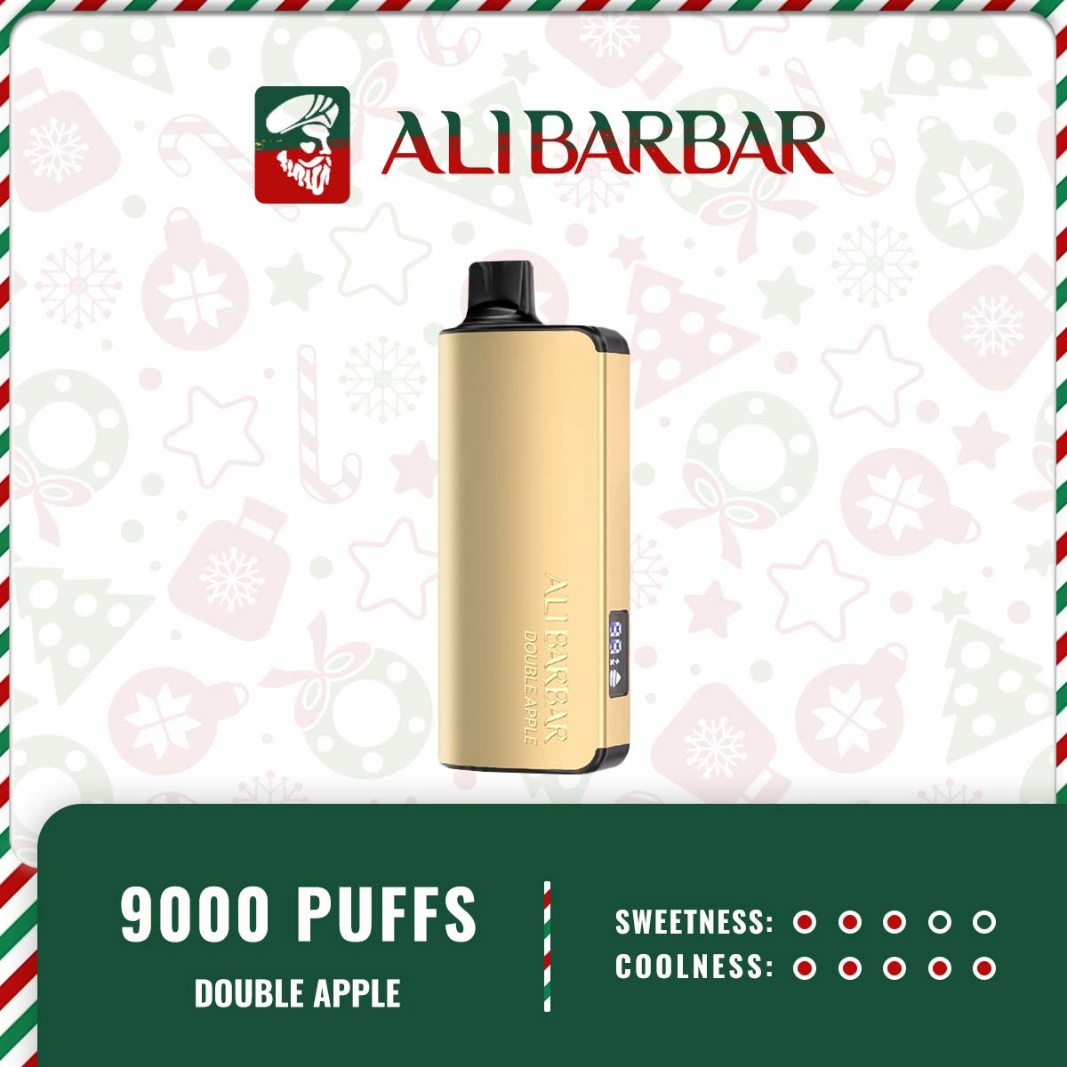 Alibarbar Ingot 9000 Puffs – Double Apple