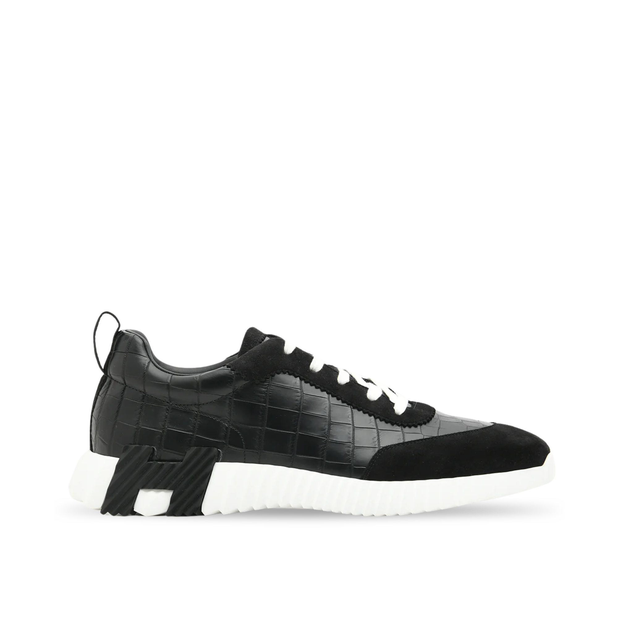 Hermès Day Sneaker Black Crocodile Leather for Men