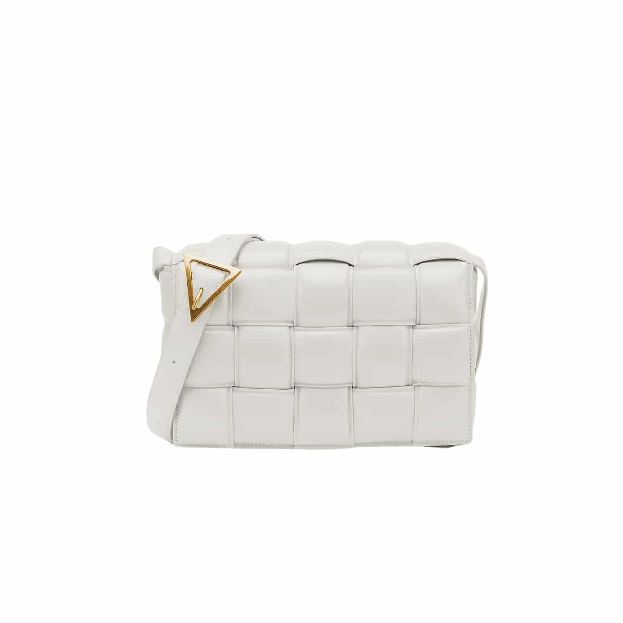 Bottega Veneta Padded Leather Bag Chalk 22Cm