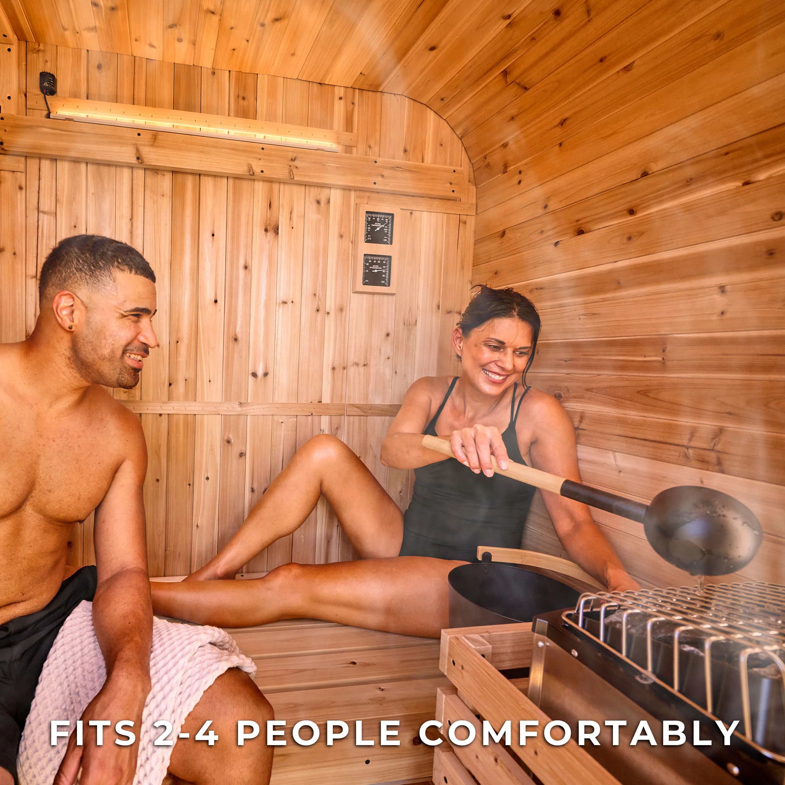 Lennon Outdoor Cube Sauna �?2-4 Person