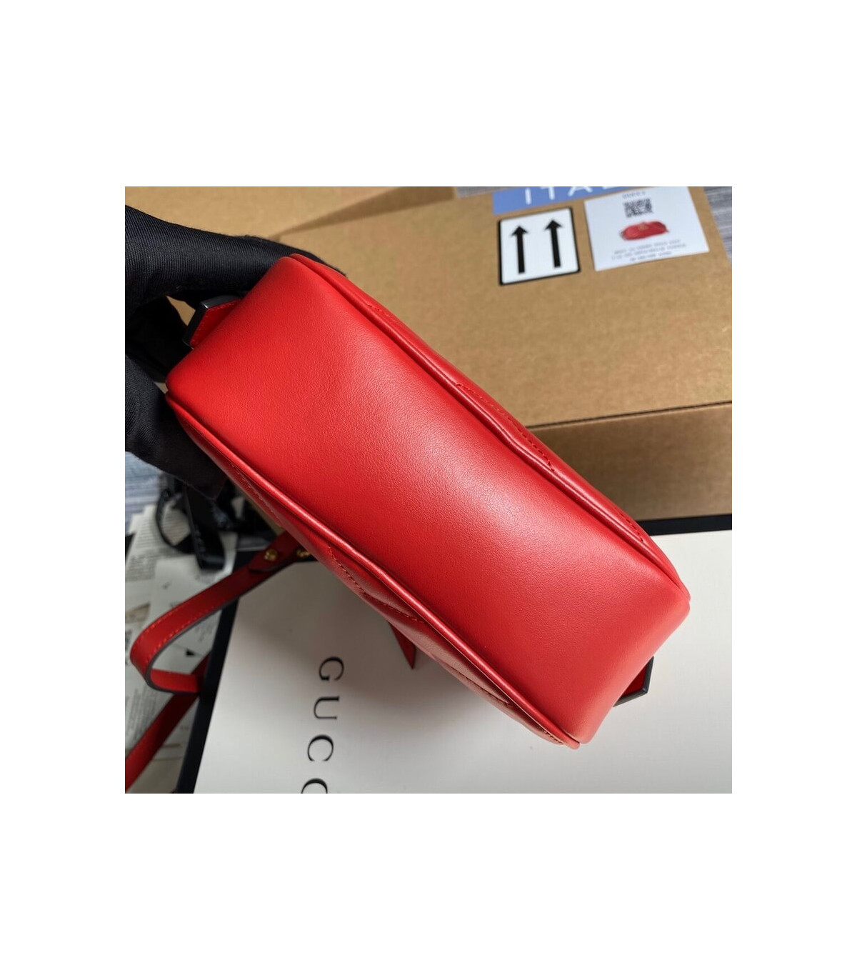 Gucci GG Marmont Matelasse Mini Bag Red