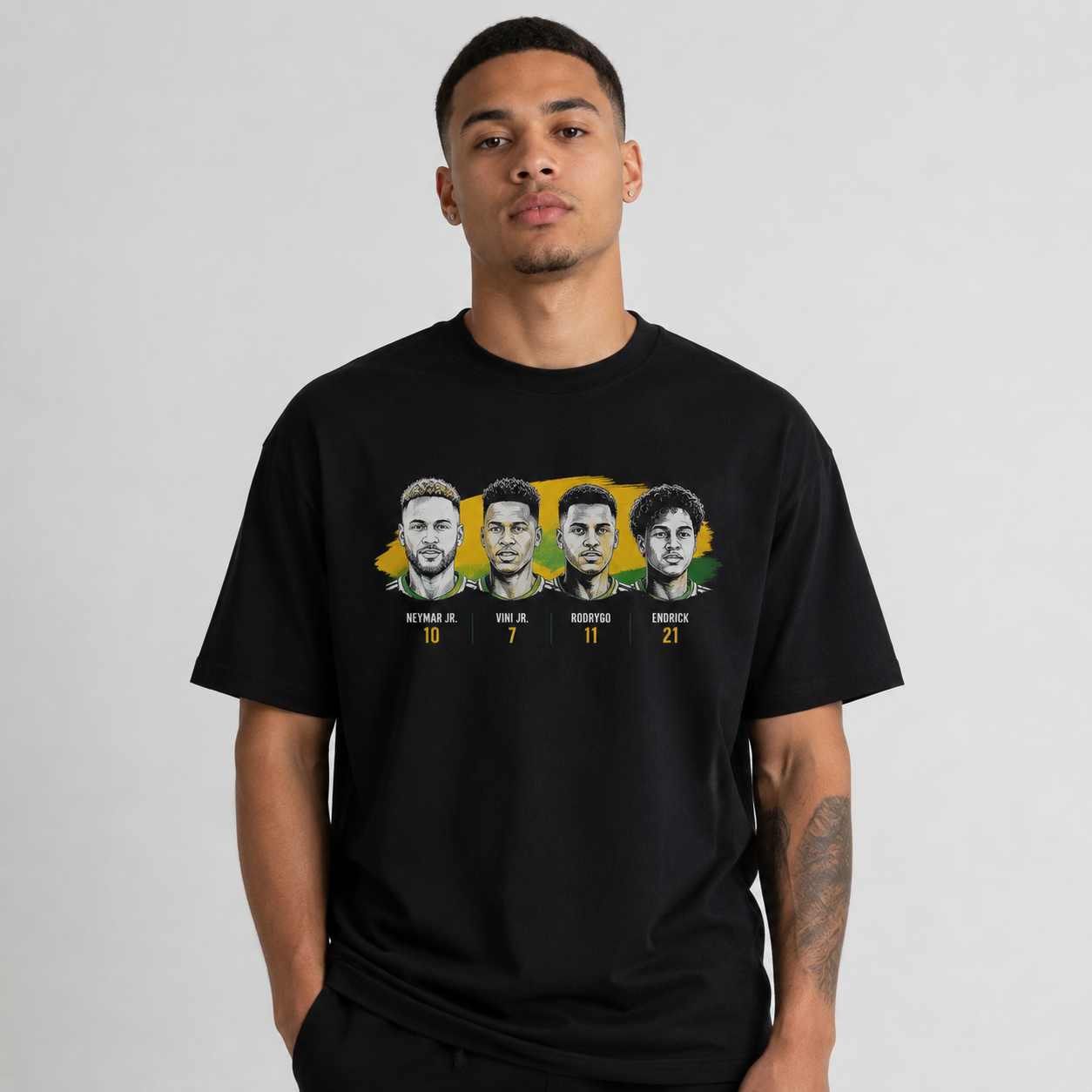 Brazilian Player Pure Cotton T-Shirt – Limited-Time Offer