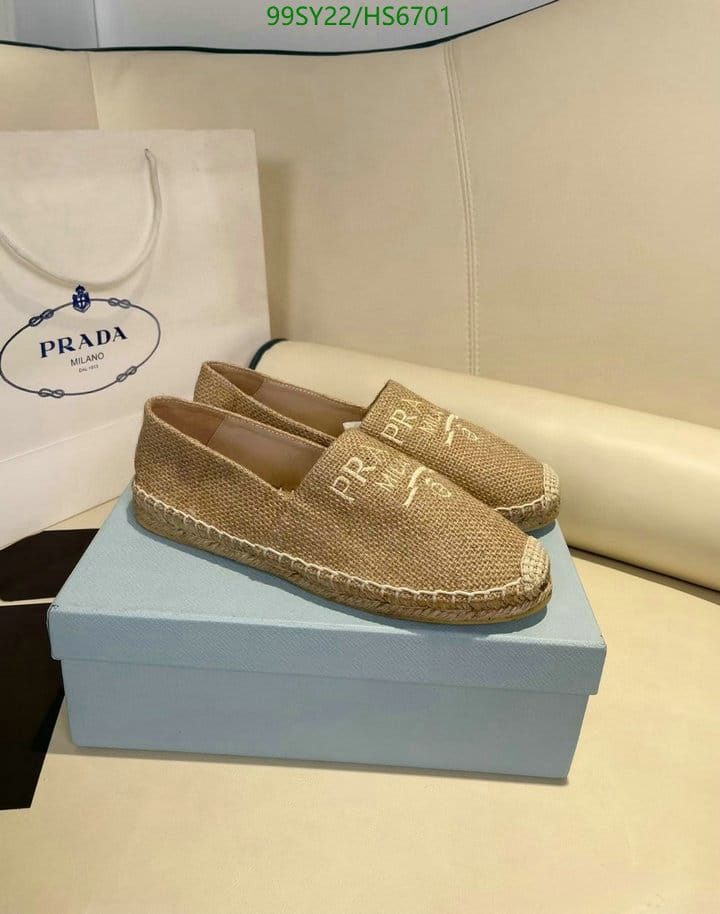 Prada Linen Espadrilles Beige
