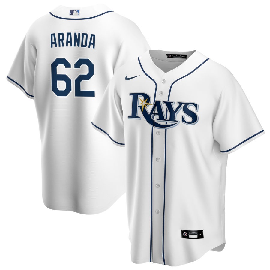 Jonathan Aranda Tampa Bay Rays Nike Home Limited Player Jersey - White