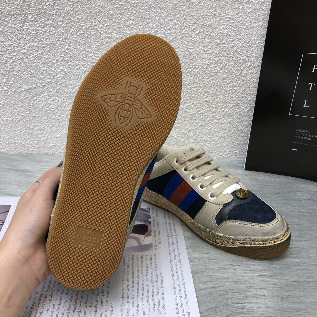 Gucci Women’S Screener White Blue 546551 99W20 4368
