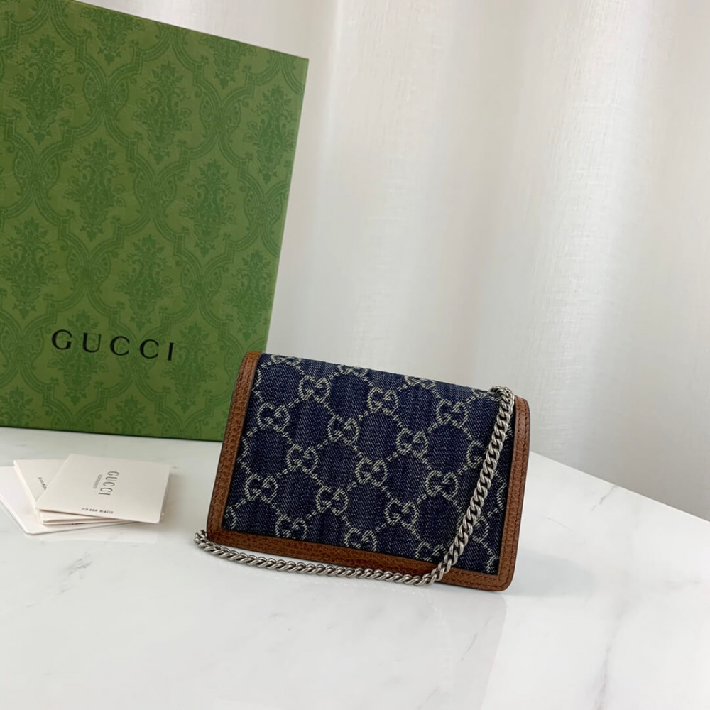Gucci Dionysus Super Mini Bag in Denim
